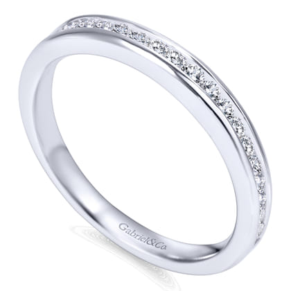 14K White Gold  Matching Wedding Band