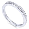 14K White Gold  Matching Wedding Band - 0.39 ct