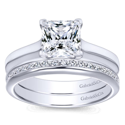 14K White Gold  Matching Wedding Band