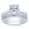 14K White Gold  Matching Wedding Band - 0.39 ct