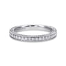 14K White Gold  Matching Wedding Band - 0.21 ct