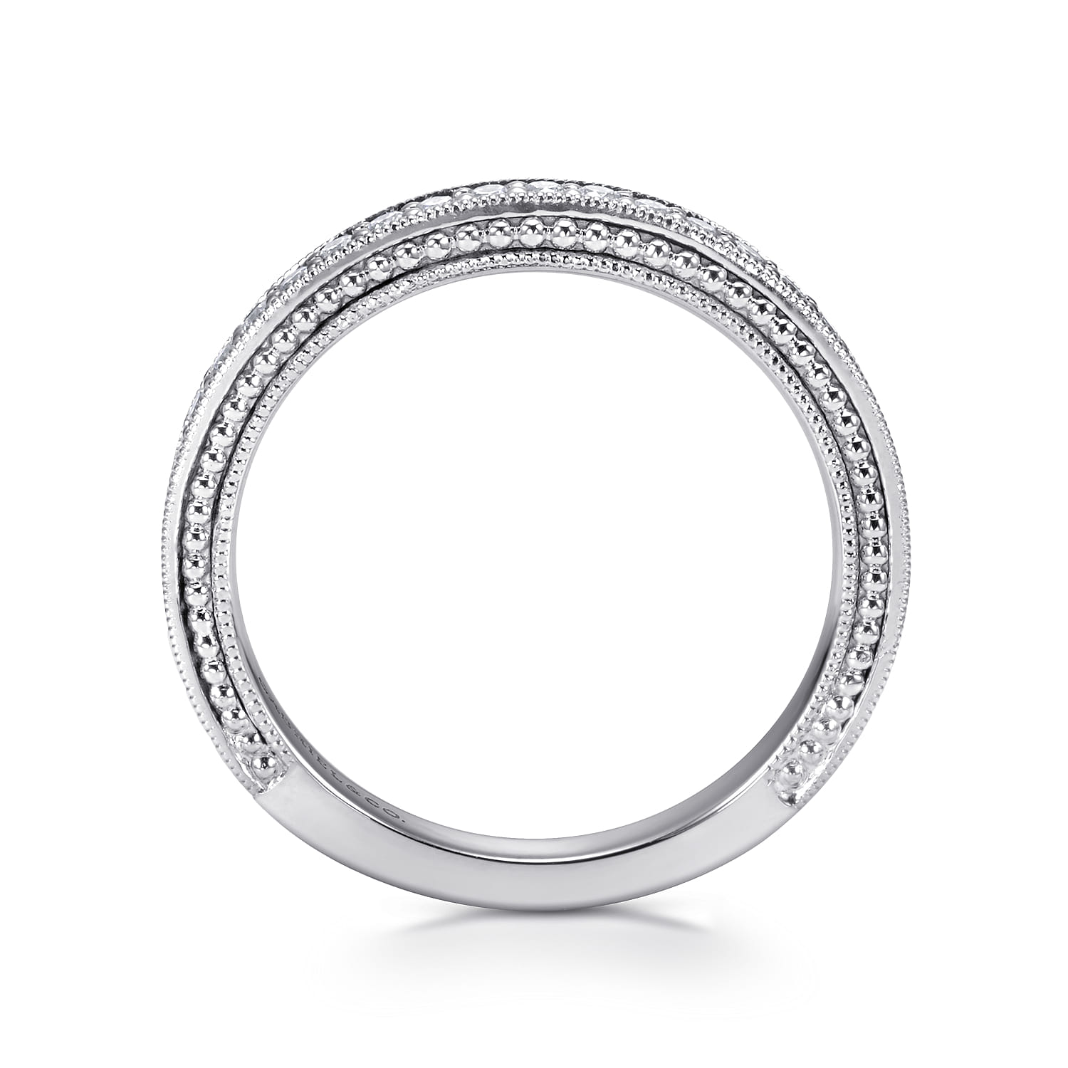 14K White Gold  Matching Wedding Band - 0.21 ct - Shot 2