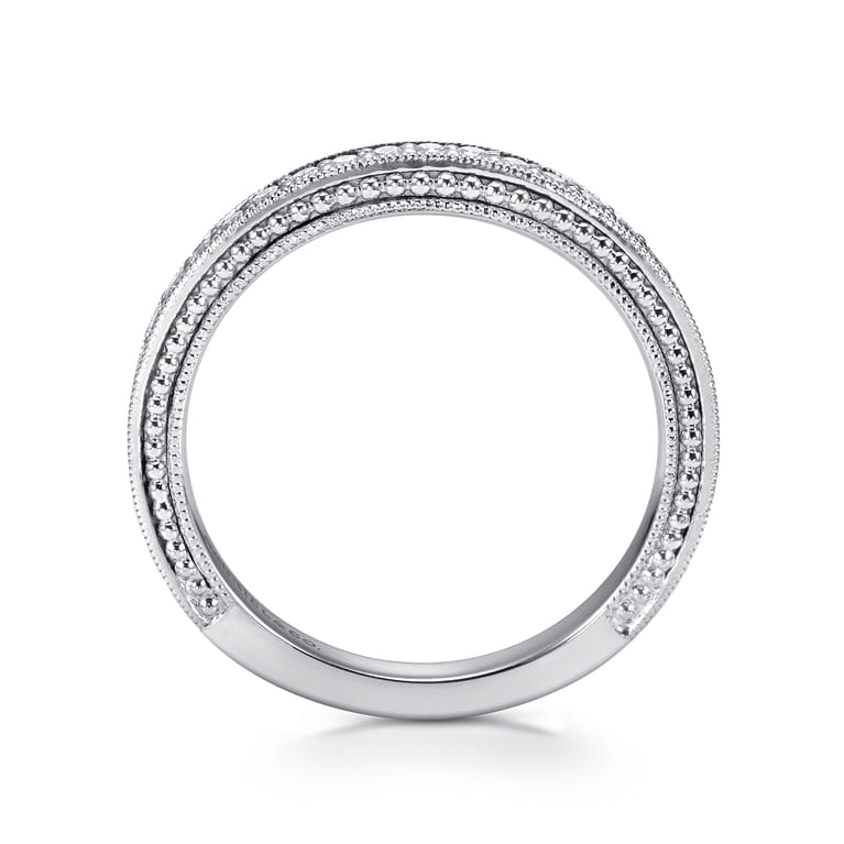 14K White Gold  Matching Wedding Band - 0.21 ct - Shot 2