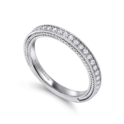14K White Gold  Matching Wedding Band
