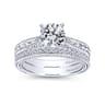 14K White Gold  Matching Wedding Band - 0.21 ct