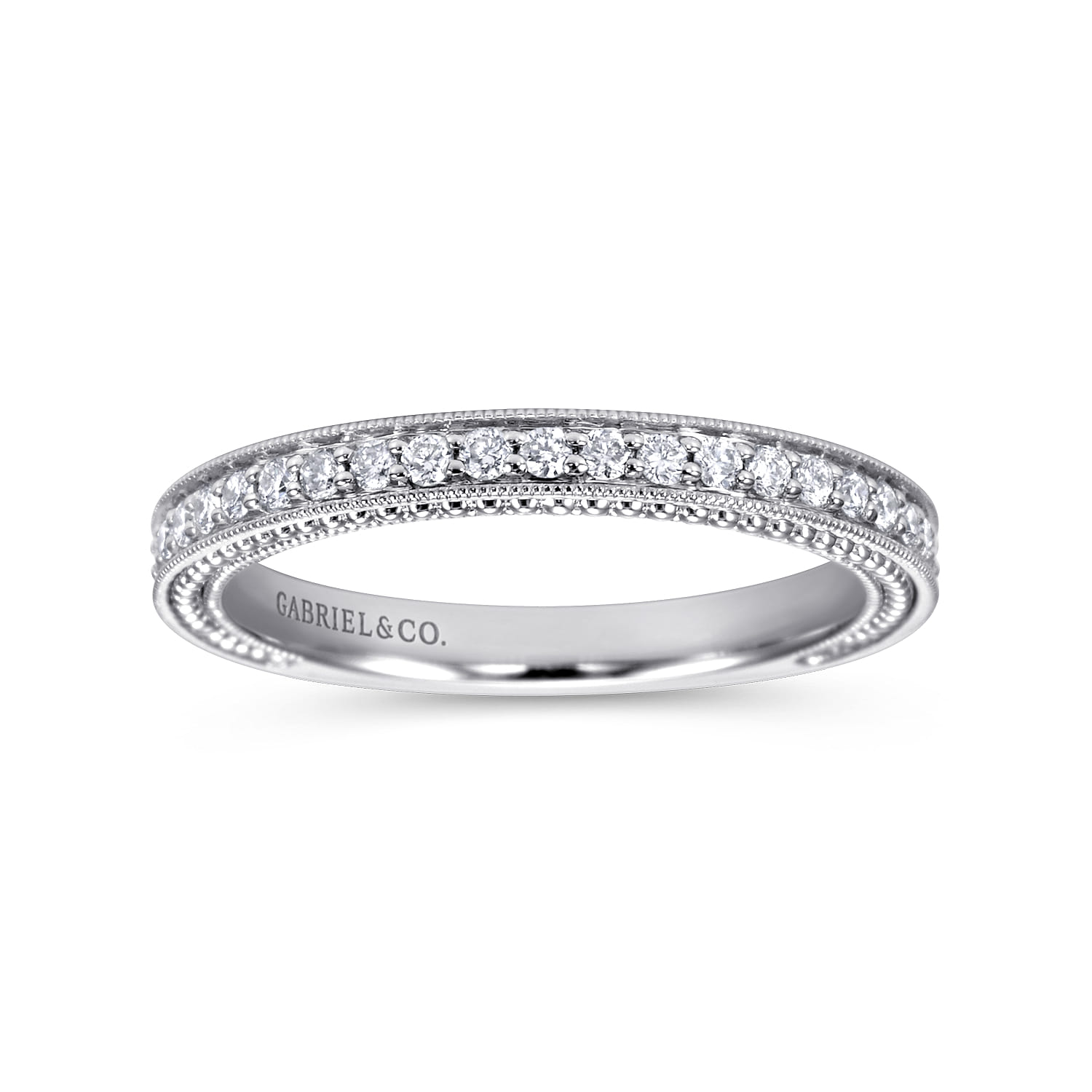 14K White Gold  Matching Wedding Band - 0.21 ct - Shot 5