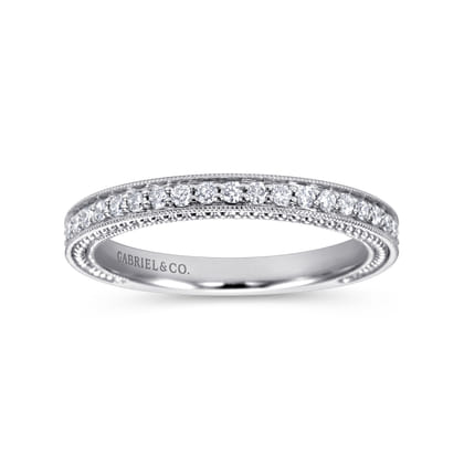 14K White Gold  Matching Wedding Band
