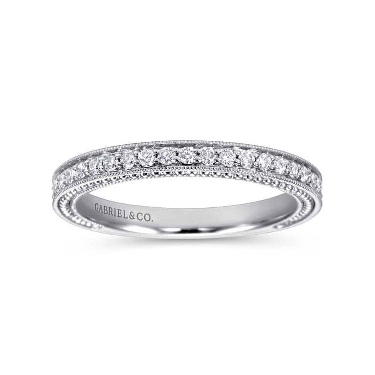 14K White Gold  Matching Wedding Band - 0.21 ct - Shot 5