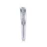 14K White Gold Matching Wedding Band - 0.38 ct
