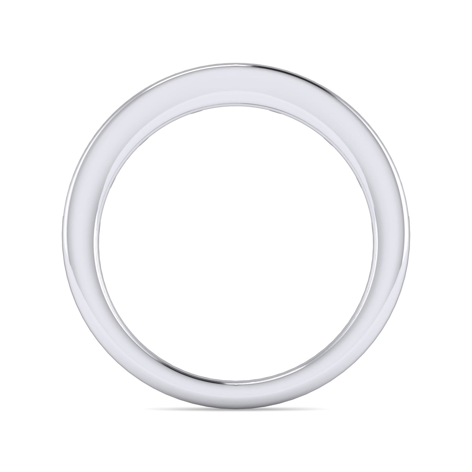 14K White Gold Matching Wedding Band - 0.23 ct - Shot 2