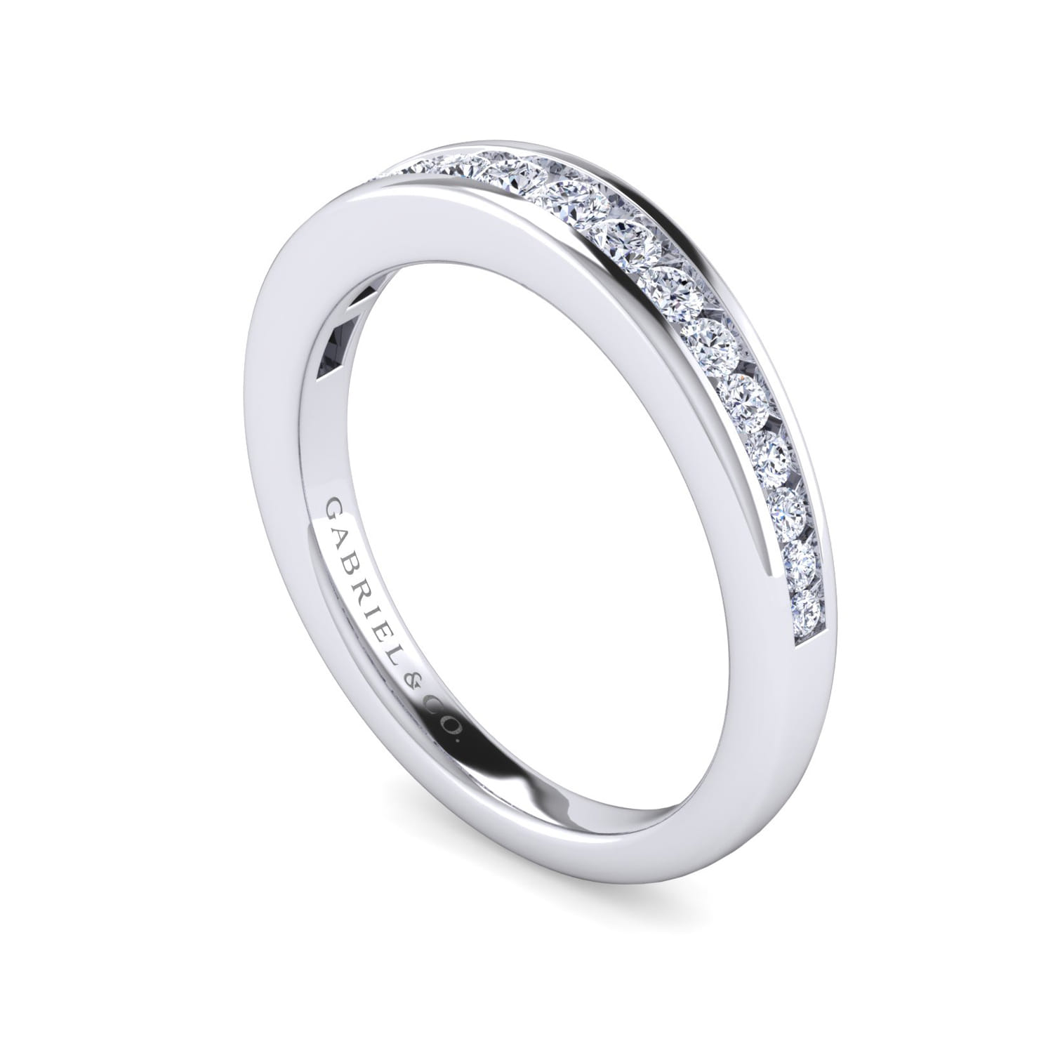14K White Gold Matching Wedding Band - 0.23 ct - Shot 3