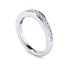 14K White Gold Matching Wedding Band - 0.23 ct