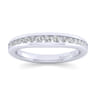 14K White Gold Matching Wedding Band - 0.38 ct