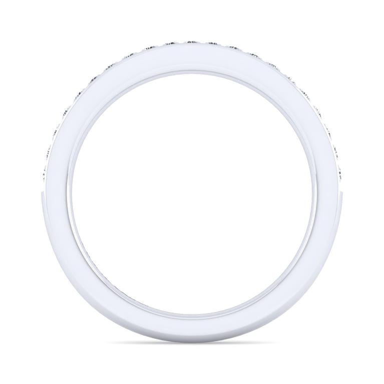 14K White Gold Matching Wedding Band - 0.2 ct - Shot 2