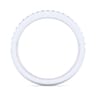14K White Gold Matching Wedding Band - 0.2 ct