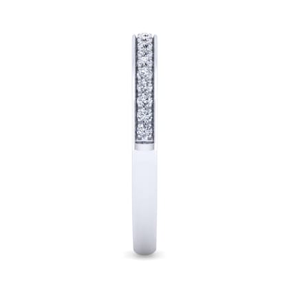 14K White Gold Matching Wedding Band