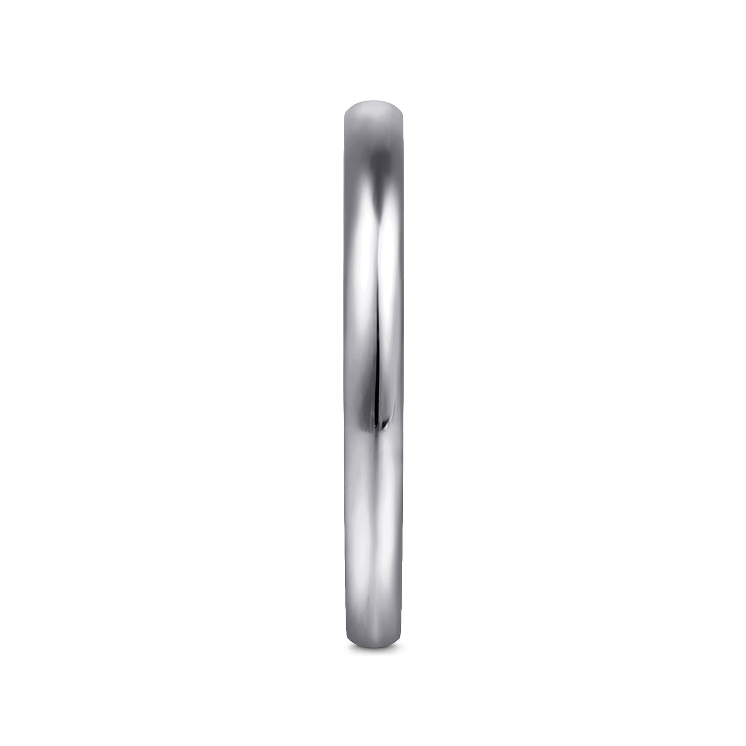14K White Gold Matching Wedding Band - Shot 5