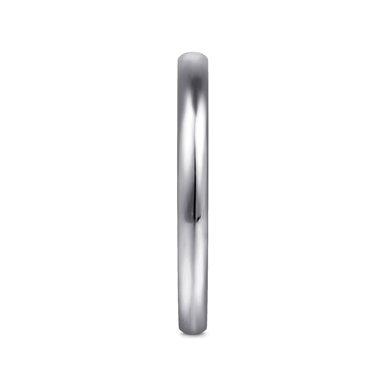 14K White Gold Matching Wedding Band - Shot 5