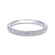14K White Gold Matching Wedding Band