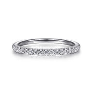 14K White Gold Matching Wedding Band