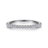 14K White Gold Matching Wedding Band - 0.26 ct