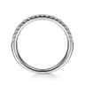 14K White Gold Matching Wedding Band - 0.26 ct