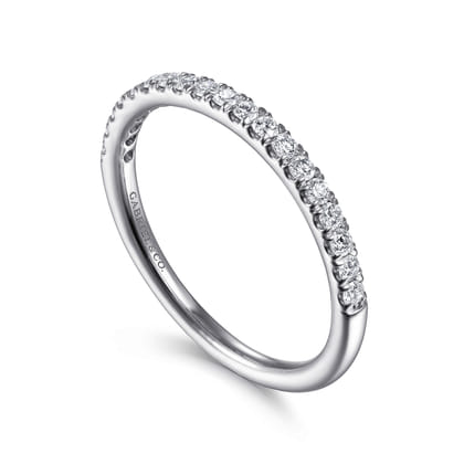 14K White Gold Matching Wedding Band