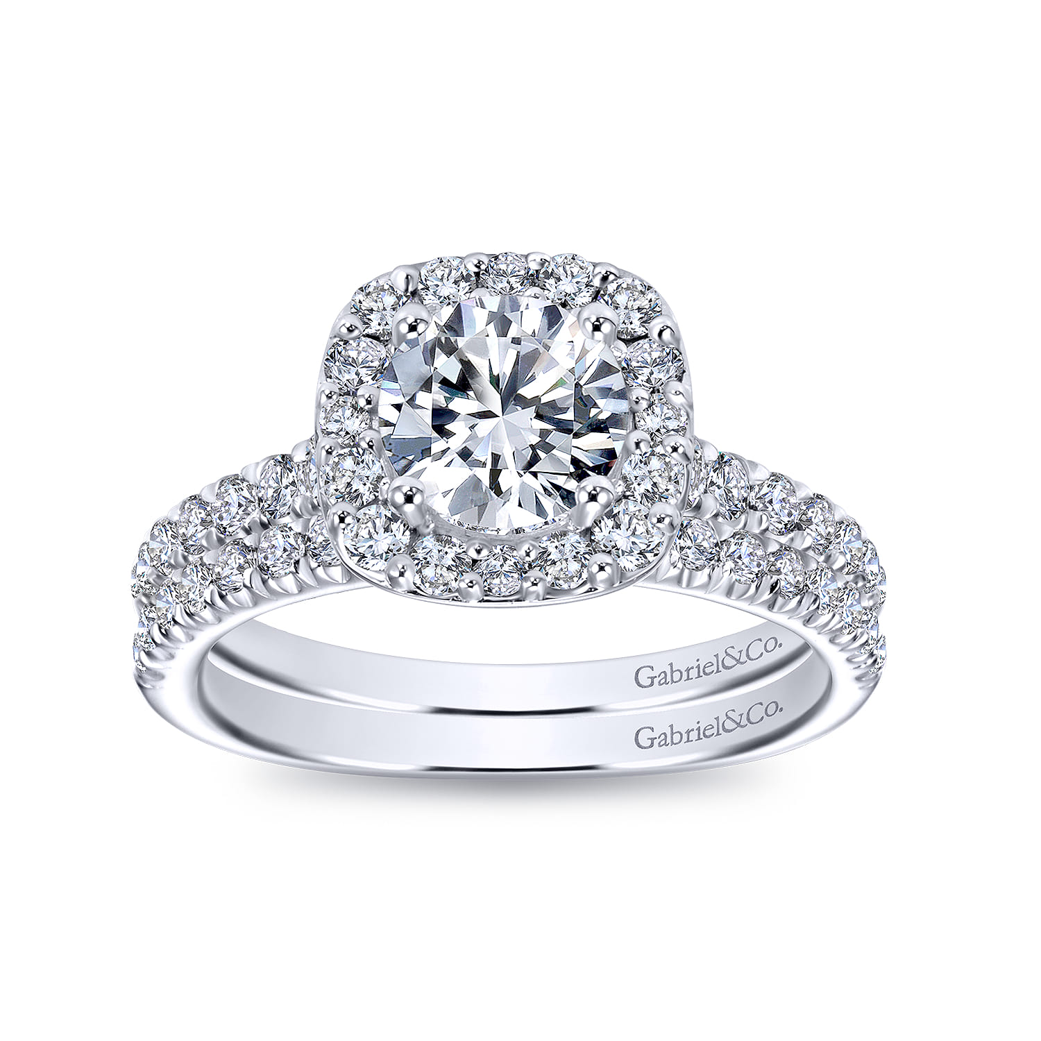 14K White Gold Matching Wedding Band - 0.26 ct - Shot 4