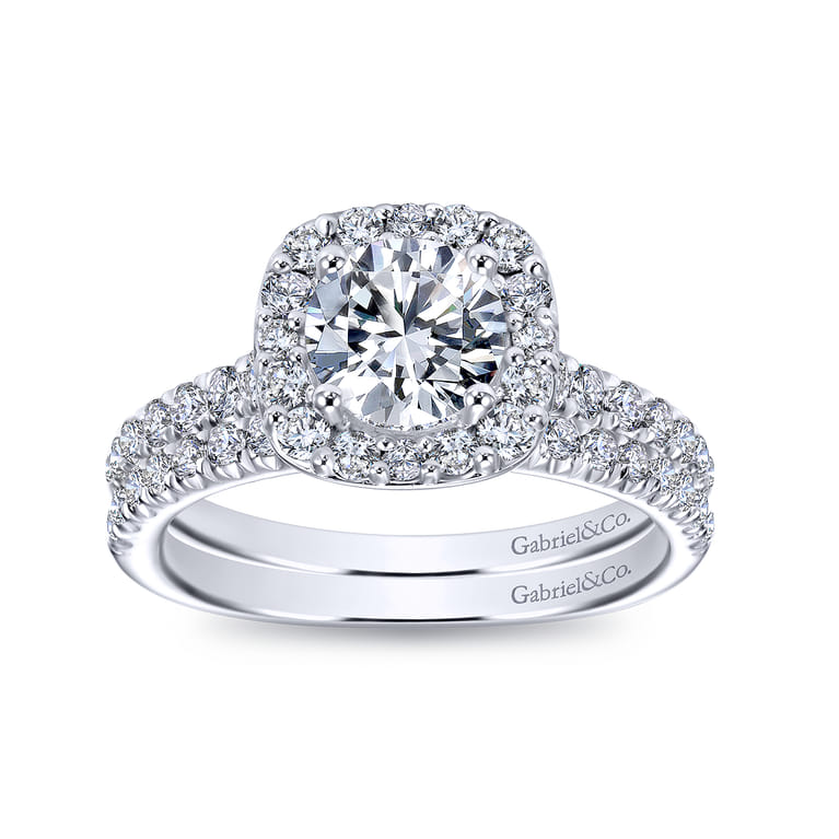 14K White Gold Matching Wedding Band - 0.26 ct - Shot 4