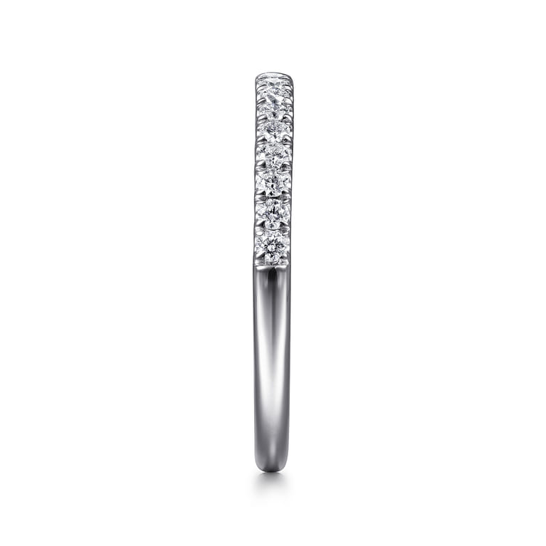 14K White Gold Matching Wedding Band - 0.26 ct - Shot 5
