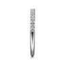 14K White Gold Matching Wedding Band - 0.26 ct