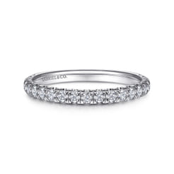 14K White Gold Matching Wedding Band