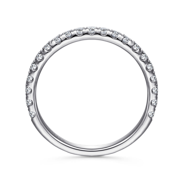 14K White Gold Matching Wedding Band - 0.5 ct - Shot 2