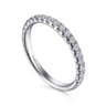 14K White Gold Matching Wedding Band - 0.5 ct