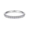 14K White Gold Matching Wedding Band - 0.5 ct