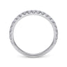 14K White Gold Matching Wedding Band - 0.5 ct