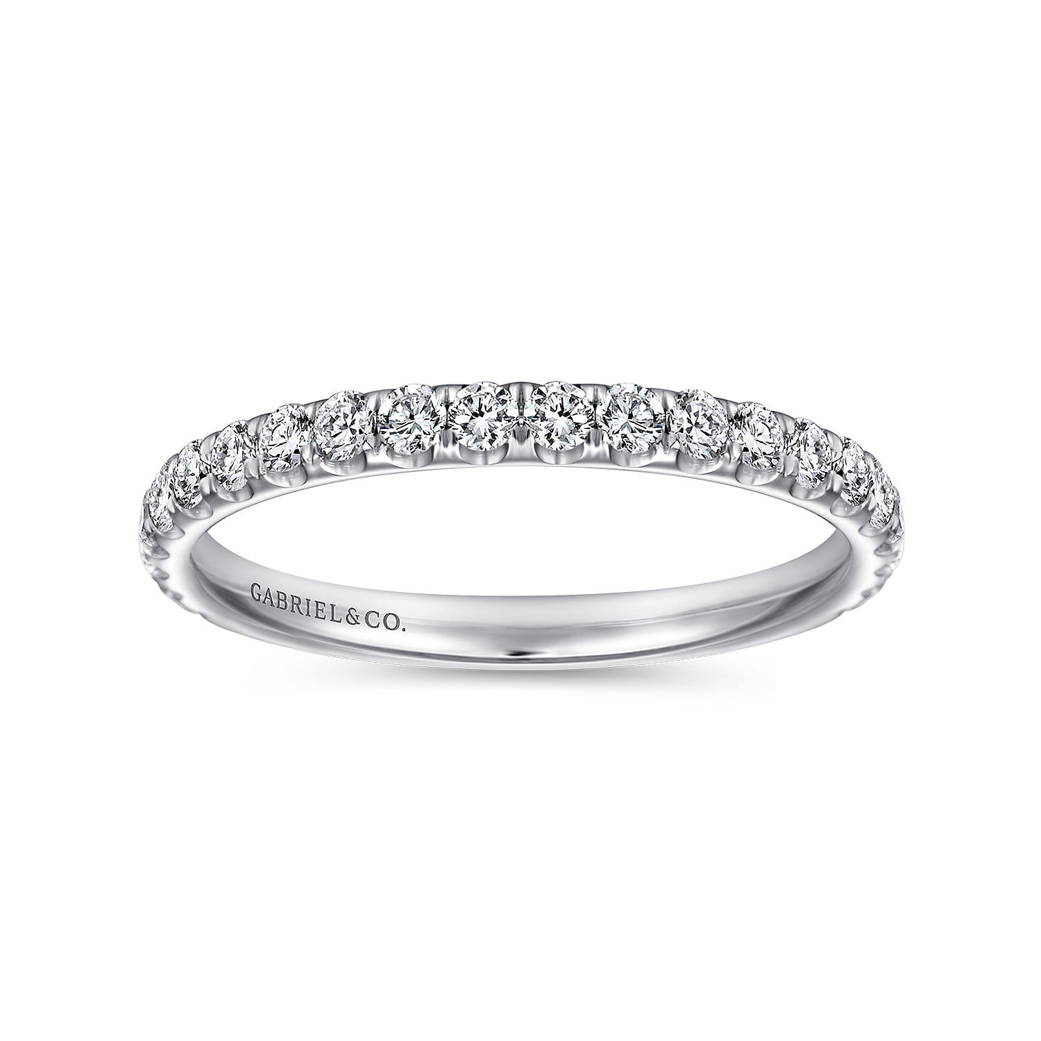 14K White Gold Matching Wedding Band - 0.5 ct - Shot 5