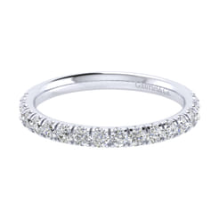 14K White Gold Matching Wedding Band