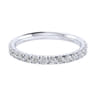 14K White Gold Matching Wedding Band - 0.51 ct