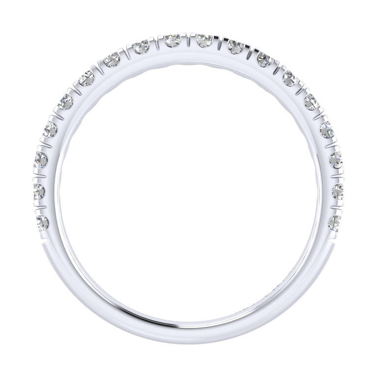 14K White Gold Matching Wedding Band - 0.51 ct - Shot 2