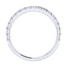 14K White Gold Matching Wedding Band - 0.51 ct