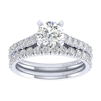14K White Gold Matching Wedding Band