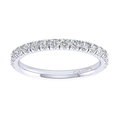 14K White Gold Matching Wedding Band