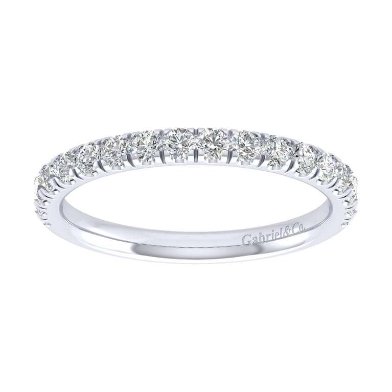 14K White Gold Matching Wedding Band - 0.51 ct - Shot 5
