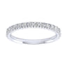 14K White Gold Matching Wedding Band - 0.51 ct
