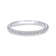 14K White Gold Matching Wedding Band