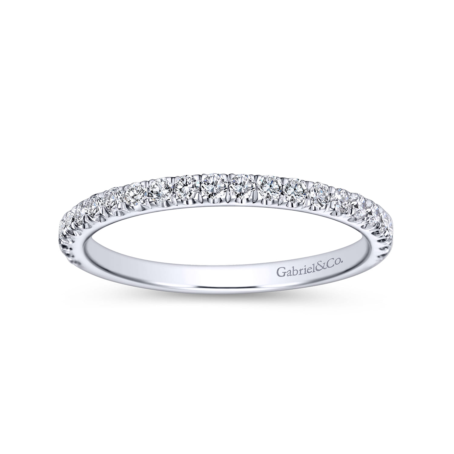 14K White Gold Matching Wedding Band - 0.28 ct - Shot 5