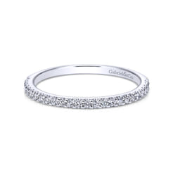 14K White Gold Matching Wedding Band