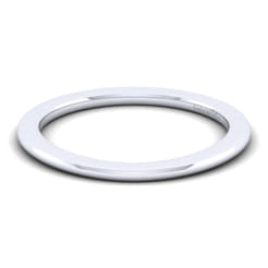14K White Gold Matching Wedding Band