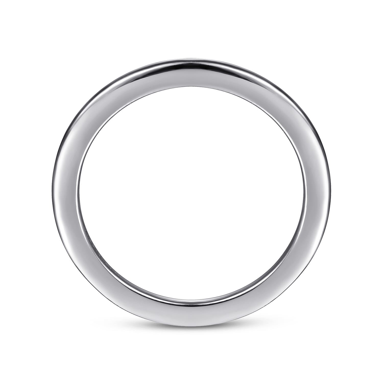 14K White Gold Matching Wedding Band - Shot 2